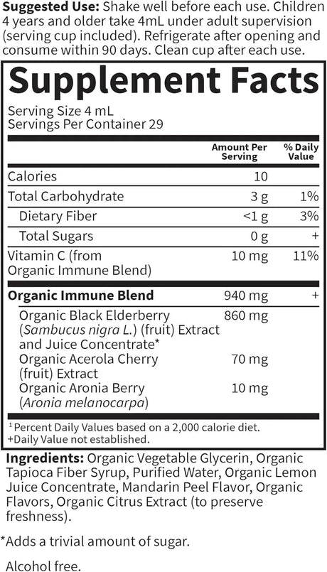 GARDEN OF LIFE - Garden of Life Organic Sambucas Elderberry Syrup for Kids 116Ml. - The Red Vitamin MX - Suplementos Alimenticios - {{ shop.shopifyCountryName }}