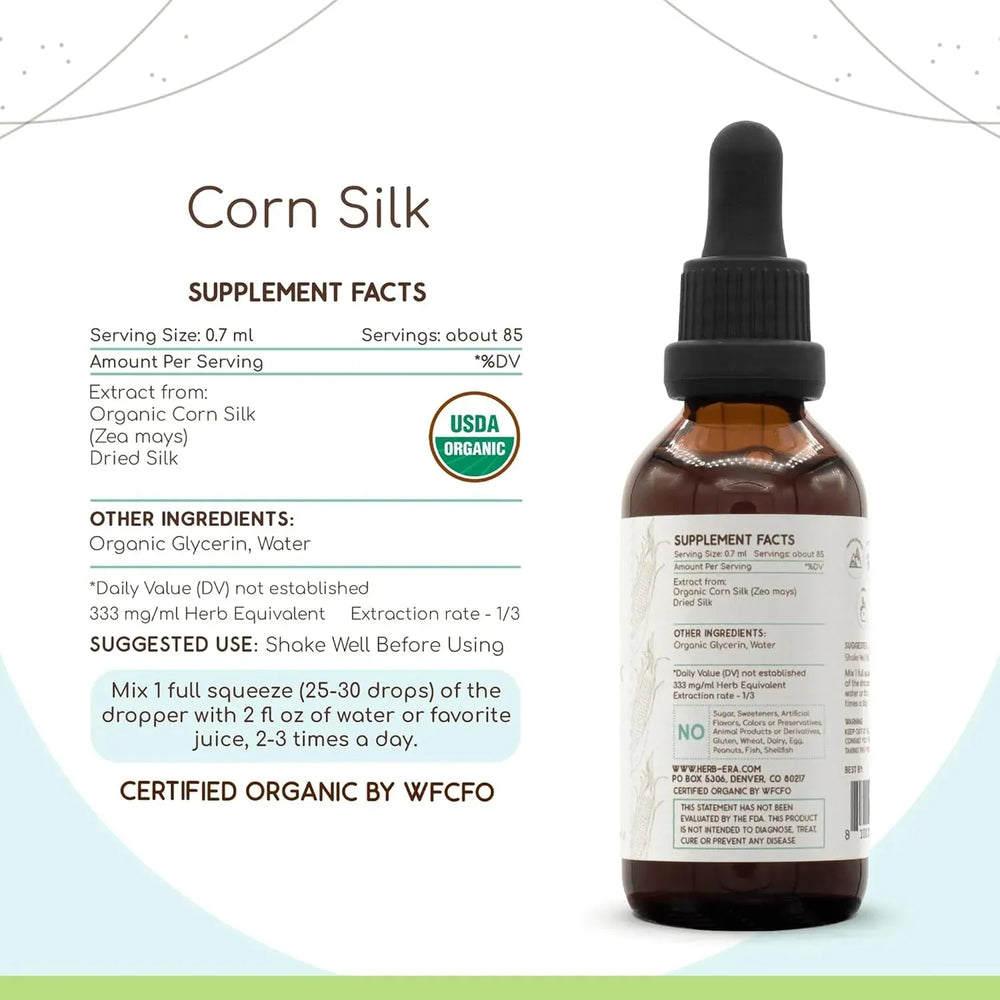 HERBERA - HerbEra Corn Silk B60 Alcohol-Free Herbal Extract 2 Fl.Oz. - The Red Vitamin MX - Suplementos Alimenticios - {{ shop.shopifyCountryName }}