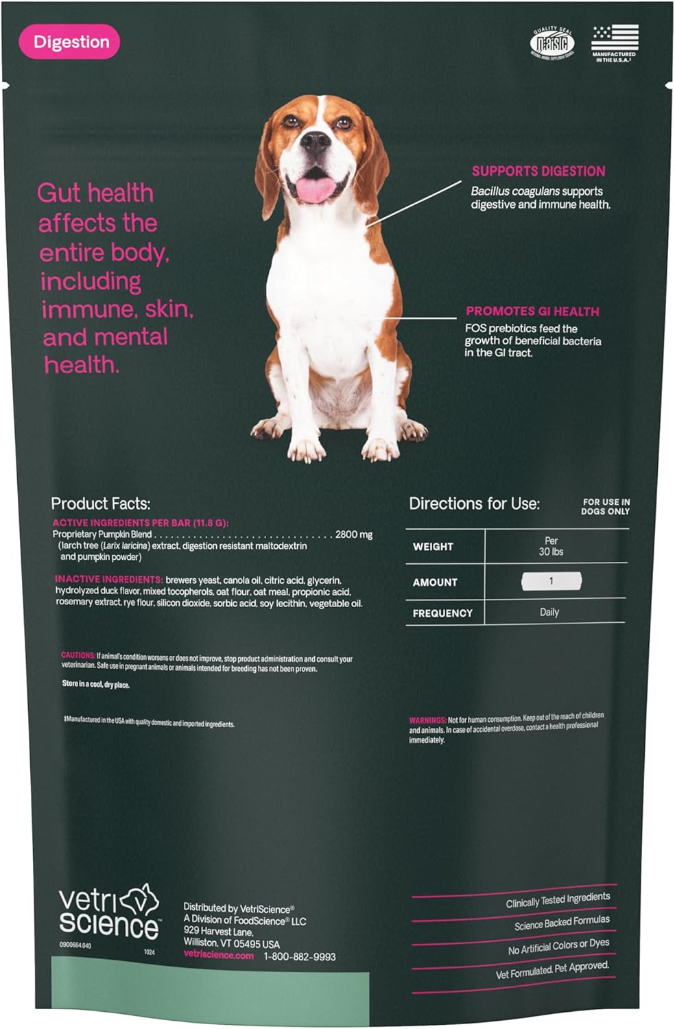 VetriScience Scoot Control Chews 40 Masticables