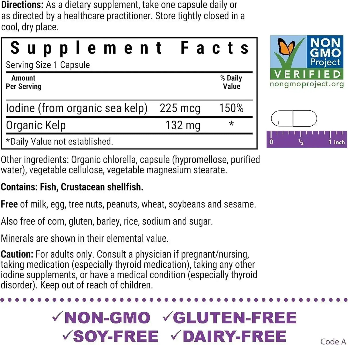 BLUEBONNET NUTRITION - Bluebonnet Nutrition Atlantic Sea Kelp Iodine 120 Capsulas - The Red Vitamin MX - Suplementos Alimenticios - {{ shop.shopifyCountryName }}