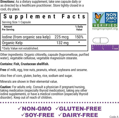 BLUEBONNET NUTRITION - Bluebonnet Nutrition Atlantic Sea Kelp Iodine 120 Capsulas - The Red Vitamin MX - Suplementos Alimenticios - {{ shop.shopifyCountryName }}