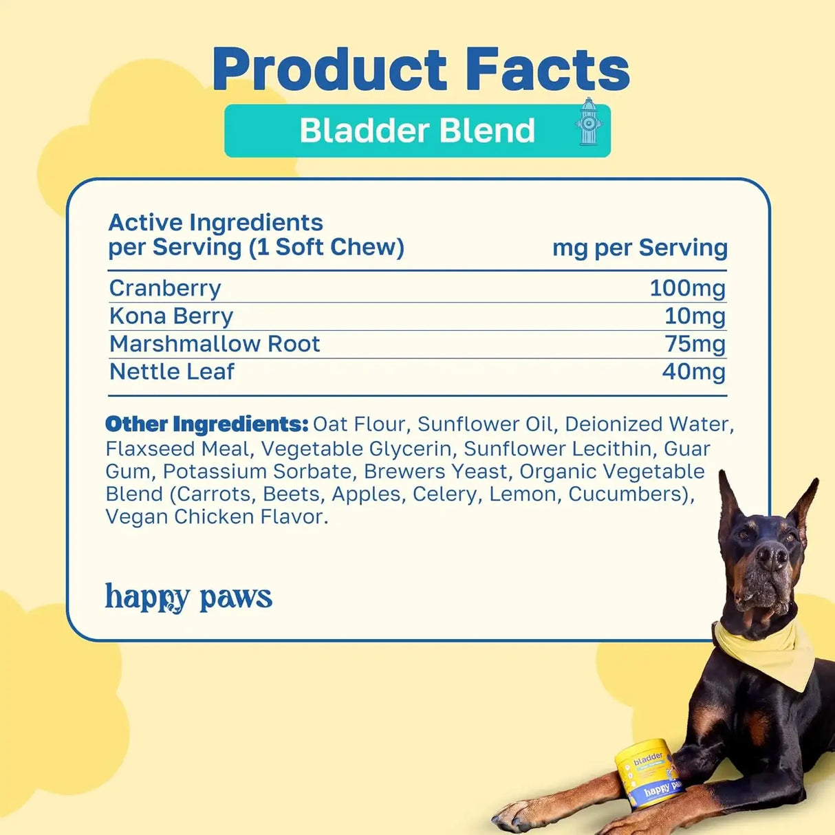 HAPPY PAWS - Happy Paws Bladder Support for Dogs 100 Masticables 2 Pack - The Red Vitamin MX - Salud De Tracto Urinario Para Perros - {{ shop.shopifyCountryName }}