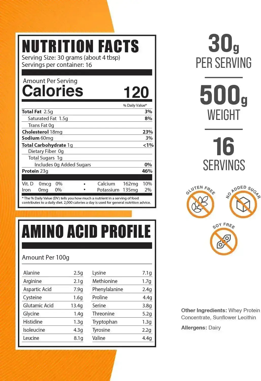 BULK SUPPLEMENTS - Bulk Supplements Whey Protein Concentrate Powder 500Gr. - The Red Vitamin MX - Suplementos Alimenticios - {{ shop.shopifyCountryName }}