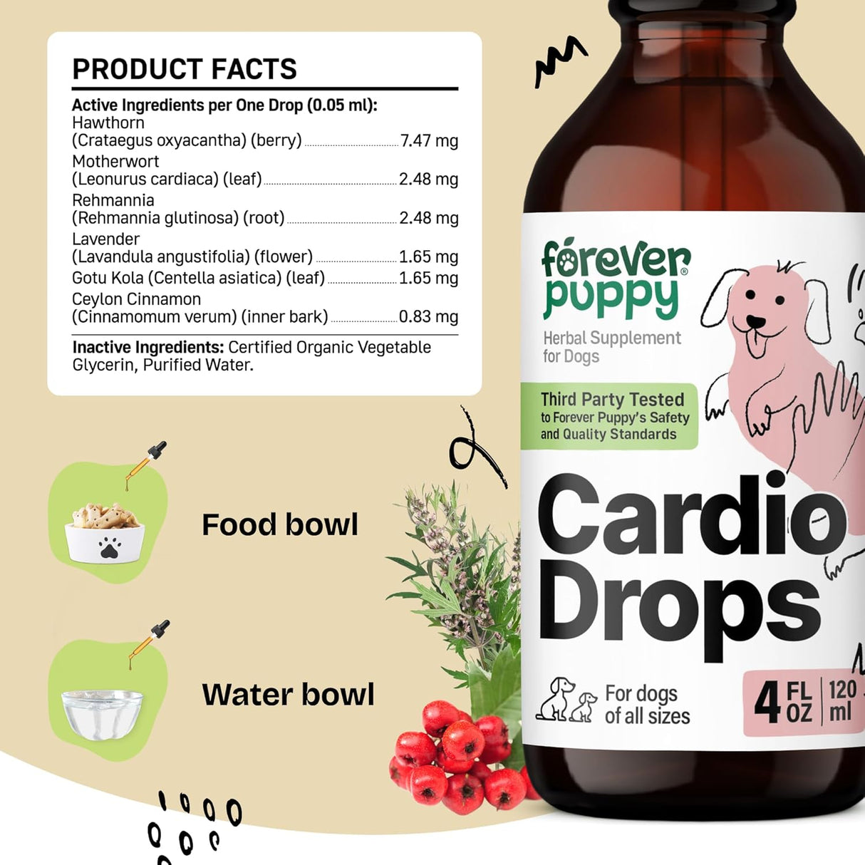 Forever Puppy Cardio Drops for Dogs 4 Fl.Oz.