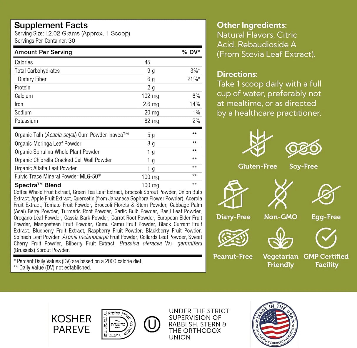 ZAHLER - Zahler Core Greens Powder 30 Servicios Citrus Flavor 360Gr. - The Red Vitamin MX - Suplementos Alimenticios - {{ shop.shopifyCountryName }}