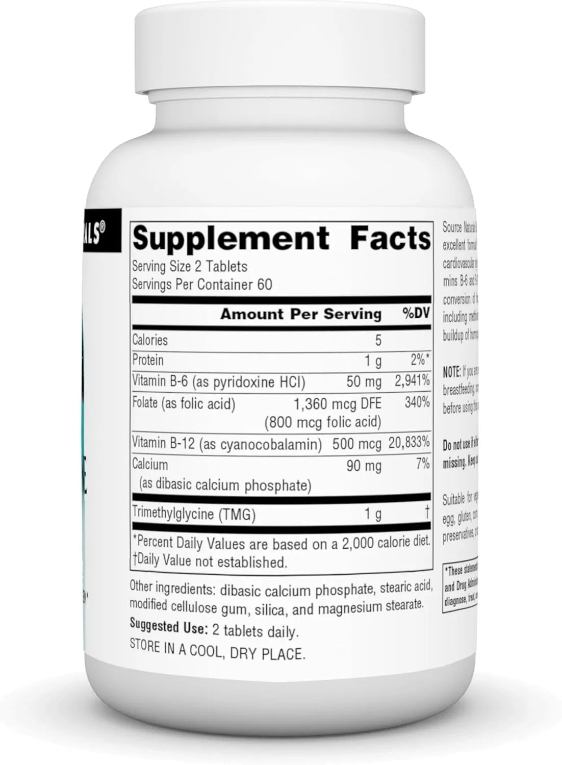 SOURCE NATURALS - Source Naturals Homocysteine Defense 120 Tabletas - The Red Vitamin MX - Suplementos Alimenticios - {{ shop.shopifyCountryName }}