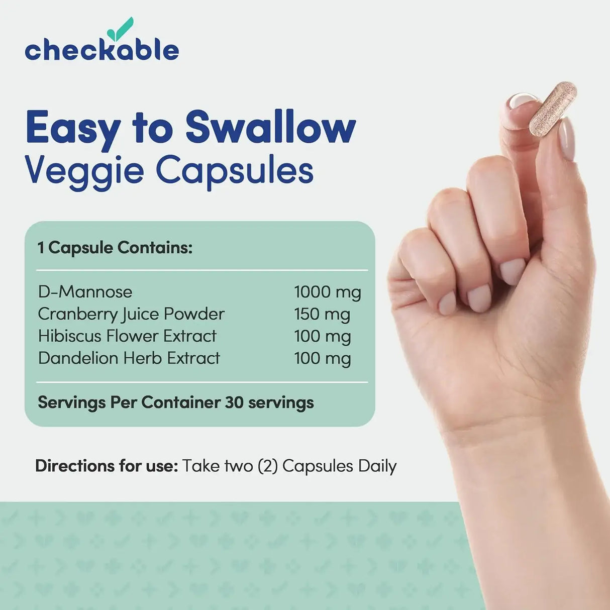 CHECKABLE - Checkable Urinary Tract Balance 60 Capsulas 2 Pack - The Red Vitamin MX - Suplementos Alimenticios - {{ shop.shopifyCountryName }}