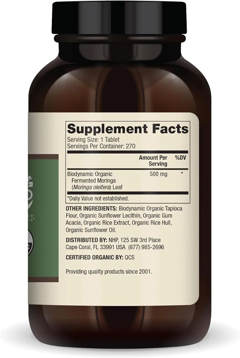 DR MERCOLA - Dr. Mercola Biodynamic Organic Fermented Moringa 270 Tabletas - The Red Vitamin MX - Suplementos Alimenticios - {{ shop.shopifyCountryName }}