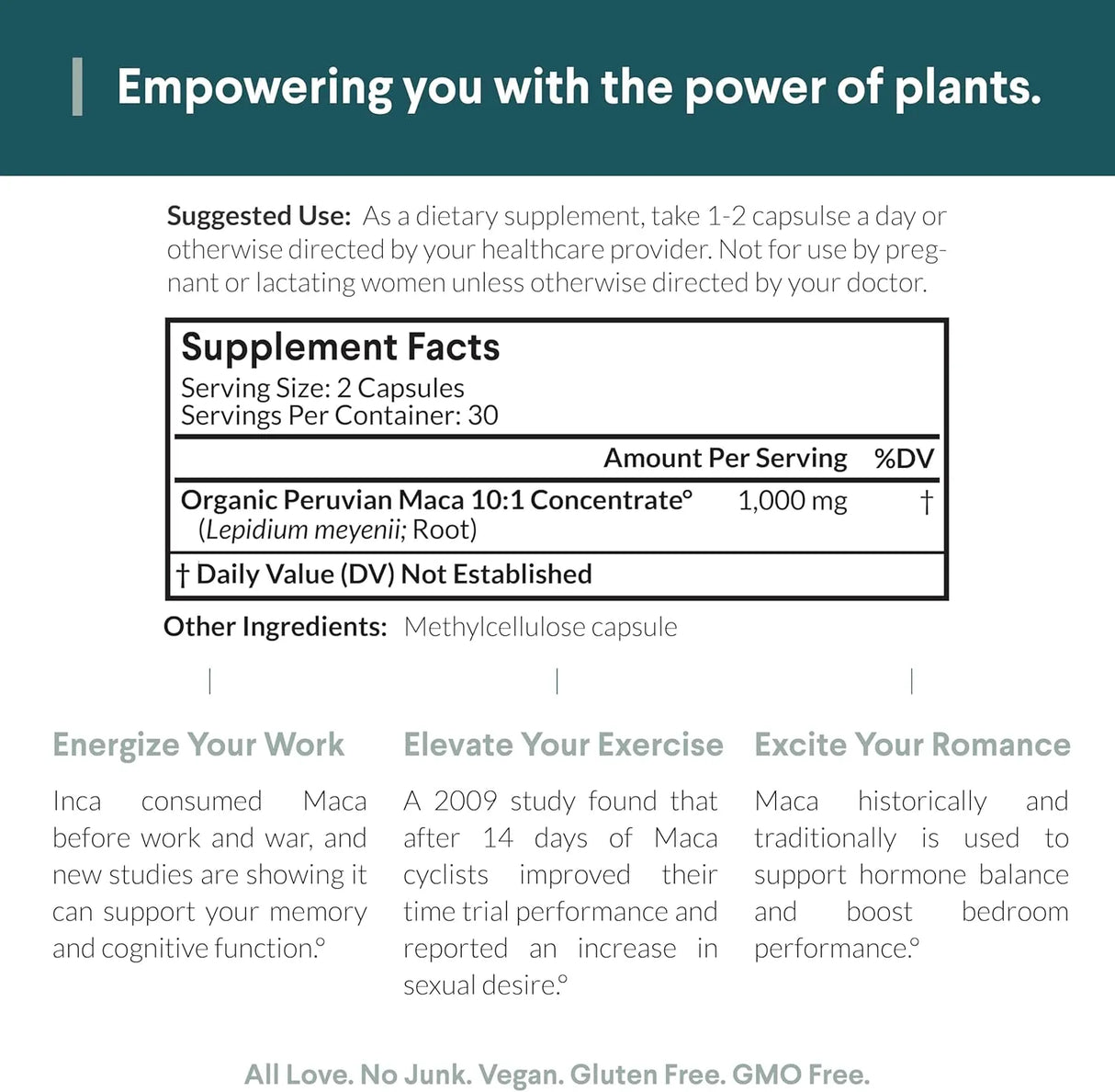 NUTRITIONAL ROOTS - Nutritional Roots Maca Root 10x 60 Capsulas - The Red Vitamin MX - Suplementos Alimenticios - {{ shop.shopifyCountryName }}