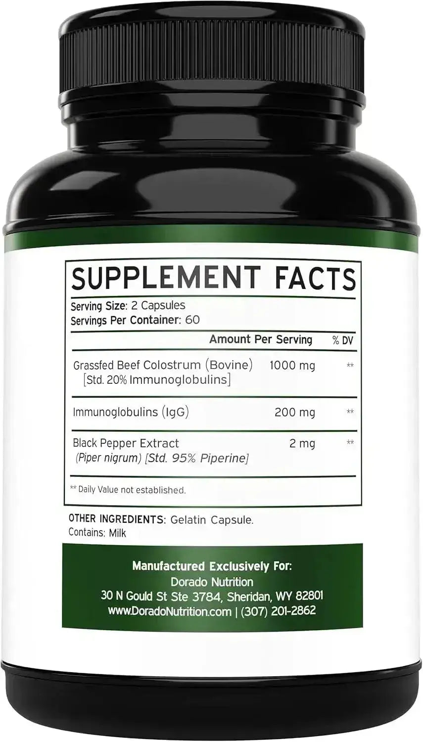 DORADO NUTRITION - Dorado Nutrition Colostrum 1000Mg. 120 Capsulas - The Red Vitamin MX - Suplementos Alimenticios - {{ shop.shopifyCountryName }}