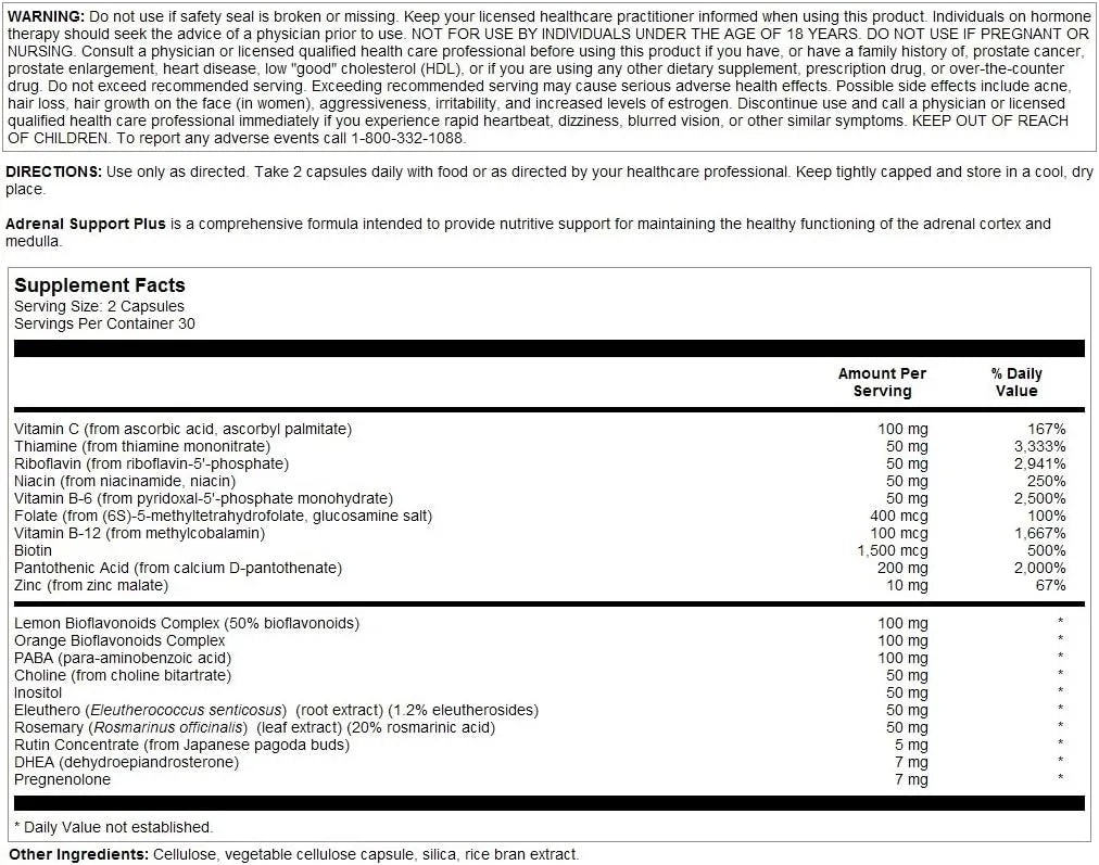 NUTRA BIOGENESIS - Nutra Biogenesis Adrenal Support Plus 60 Capsulas - The Red Vitamin MX - Suplementos Alimenticios - {{ shop.shopifyCountryName }}
