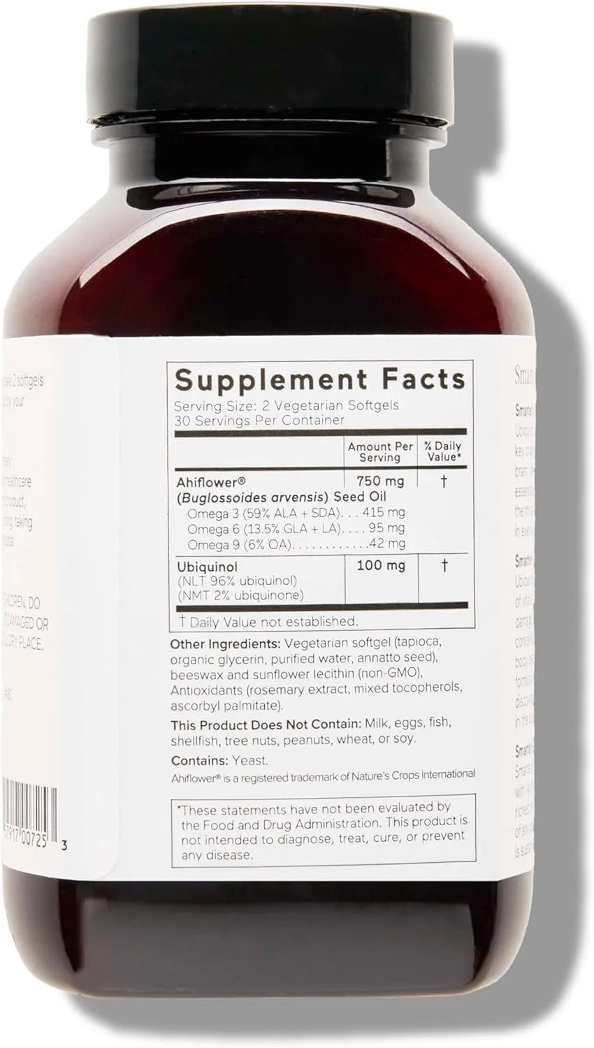 SMARTER NUTRITION - Smarter Nutrition Ubiquinol 60 Capsulas Blandas - The Red Vitamin MX - Suplementos Alimenticios - {{ shop.shopifyCountryName }}