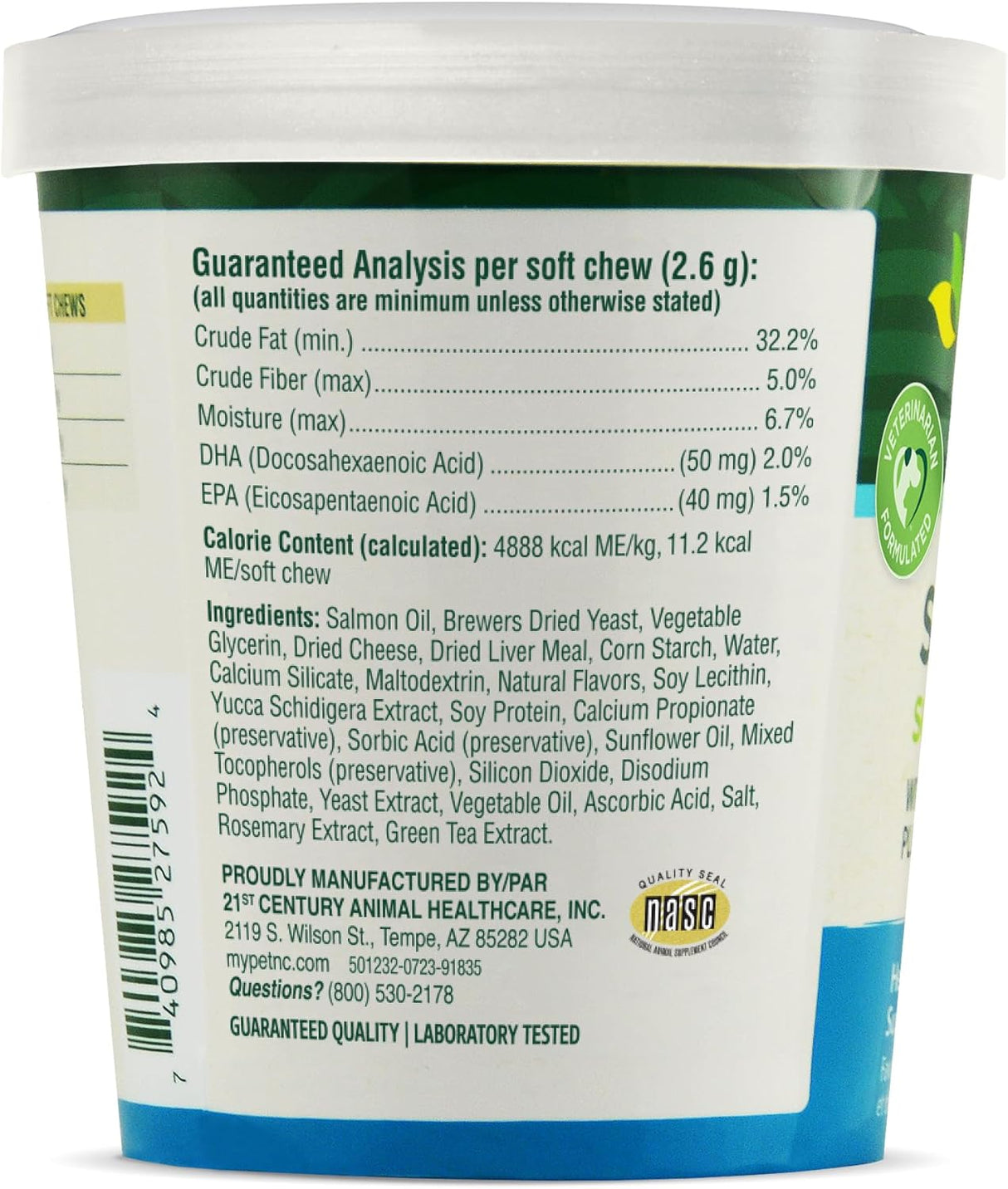 PetNC Natural Care Dog Skin and Coat 60 Masticables