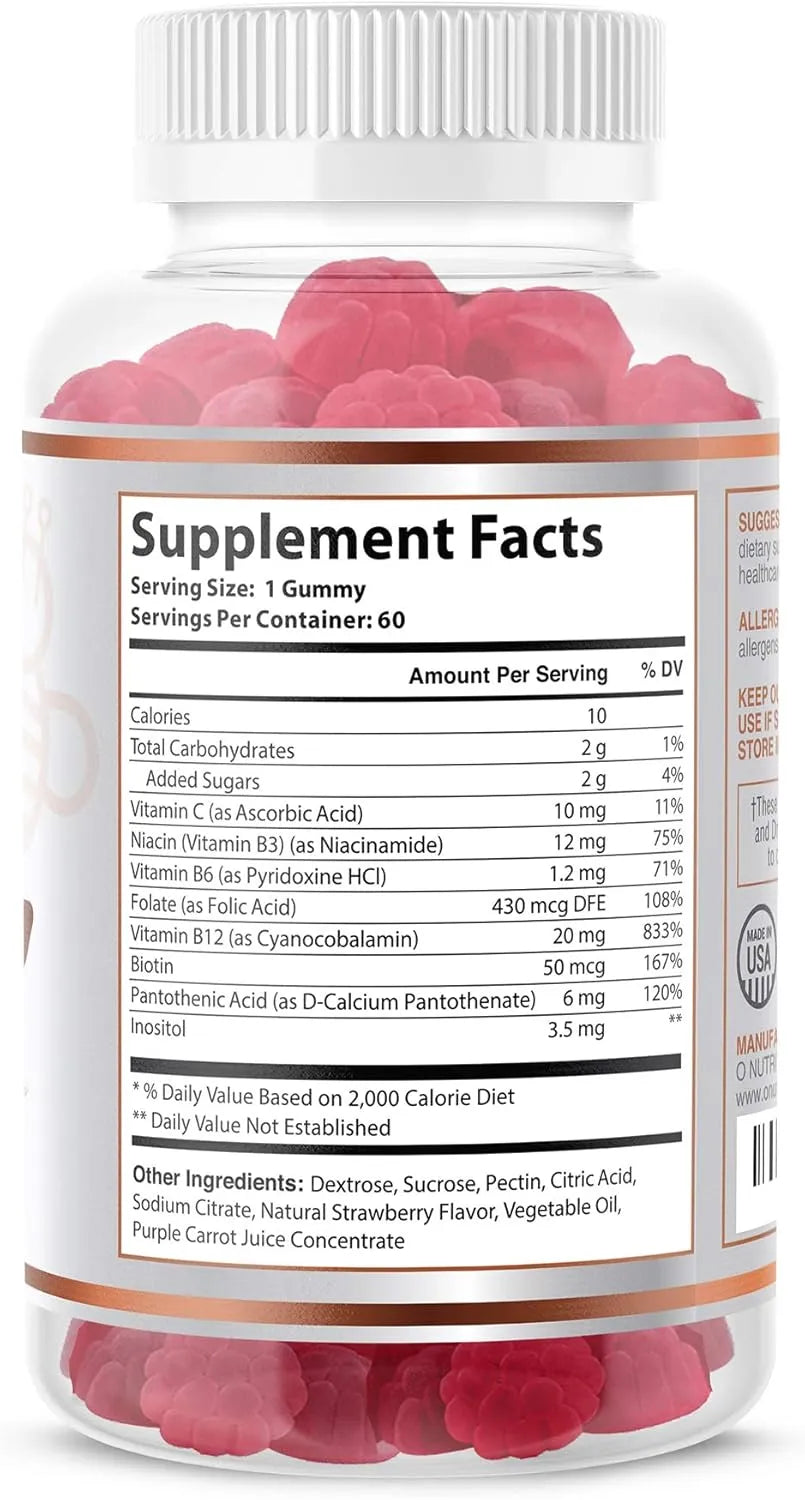O NUTRITIONS - O NUTRITIONS Vitamin B Complex Vegan Gummies 60 Gomitas 2 Pack - The Red Vitamin MX - Suplementos Alimenticios - {{ shop.shopifyCountryName }}