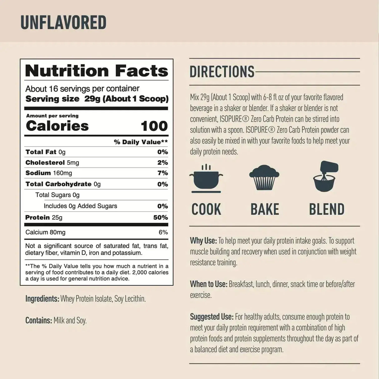 ISOPURE - Isopure Unflavored Protein 454Gr. - The Red Vitamin MX - Suplementos Alimenticios - {{ shop.shopifyCountryName }}