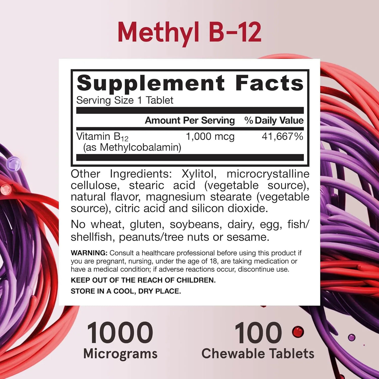 JARROW FORMULAS - Jarrow Formulas Extra Strength Methyl B-12 100 Tabletas Masticables - The Red Vitamin MX - Suplementos Alimenticios - {{ shop.shopifyCountryName }}