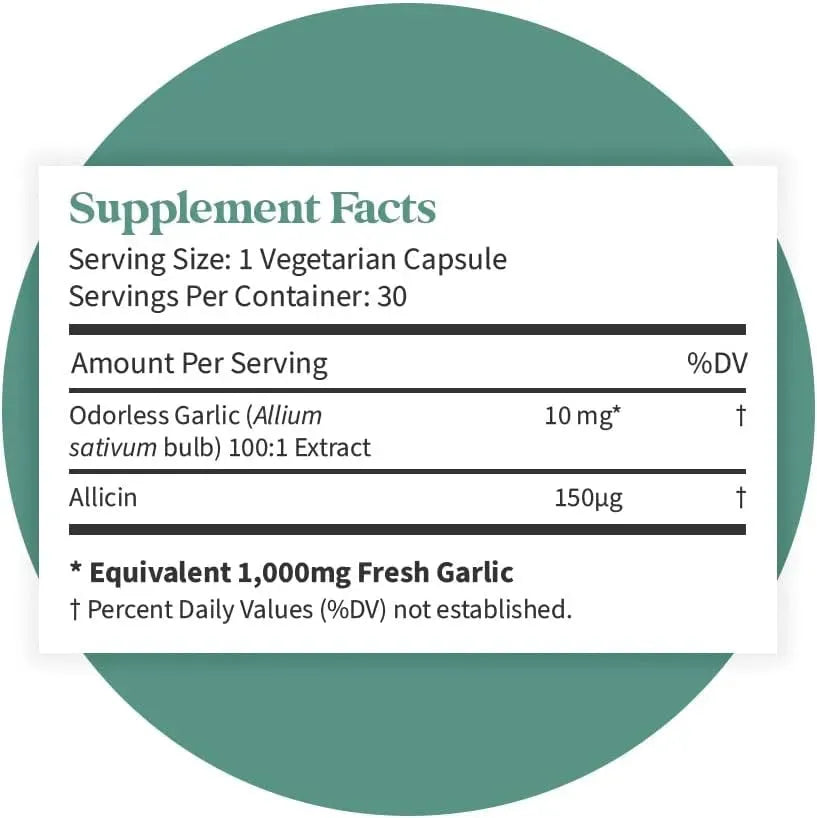 PATTERN WELLNESS - Pattern Wellness Odorless Organic Garlic 1000Mg. 30 Capsulas - The Red Vitamin MX - Suplementos Alimenticios - {{ shop.shopifyCountryName }}