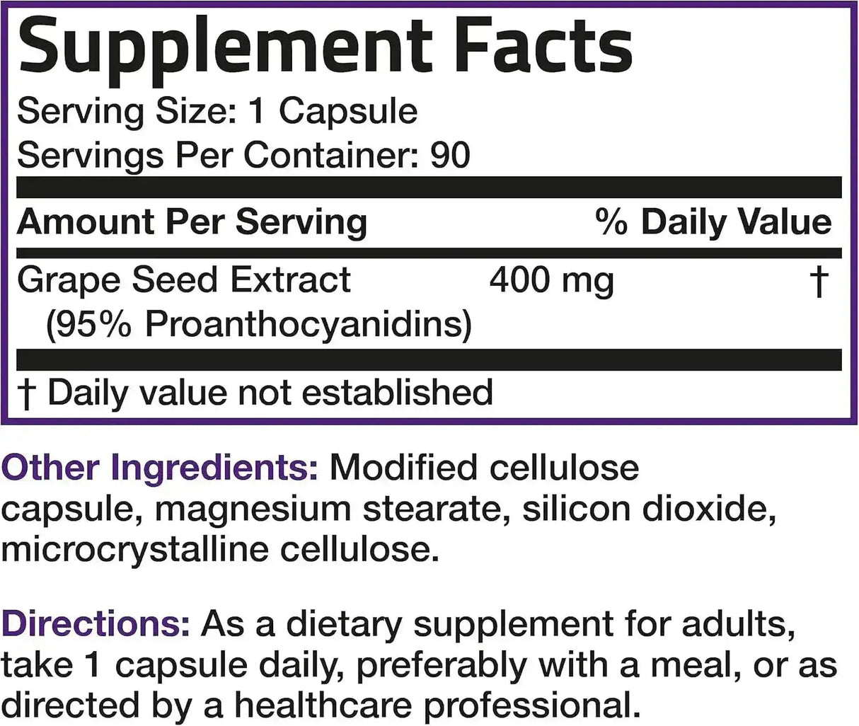 BRONSON - Bronson Grape Seed Extract 400Mg. 90 Capsulas - The Red Vitamin MX - Suplementos Alimenticios - {{ shop.shopifyCountryName }}