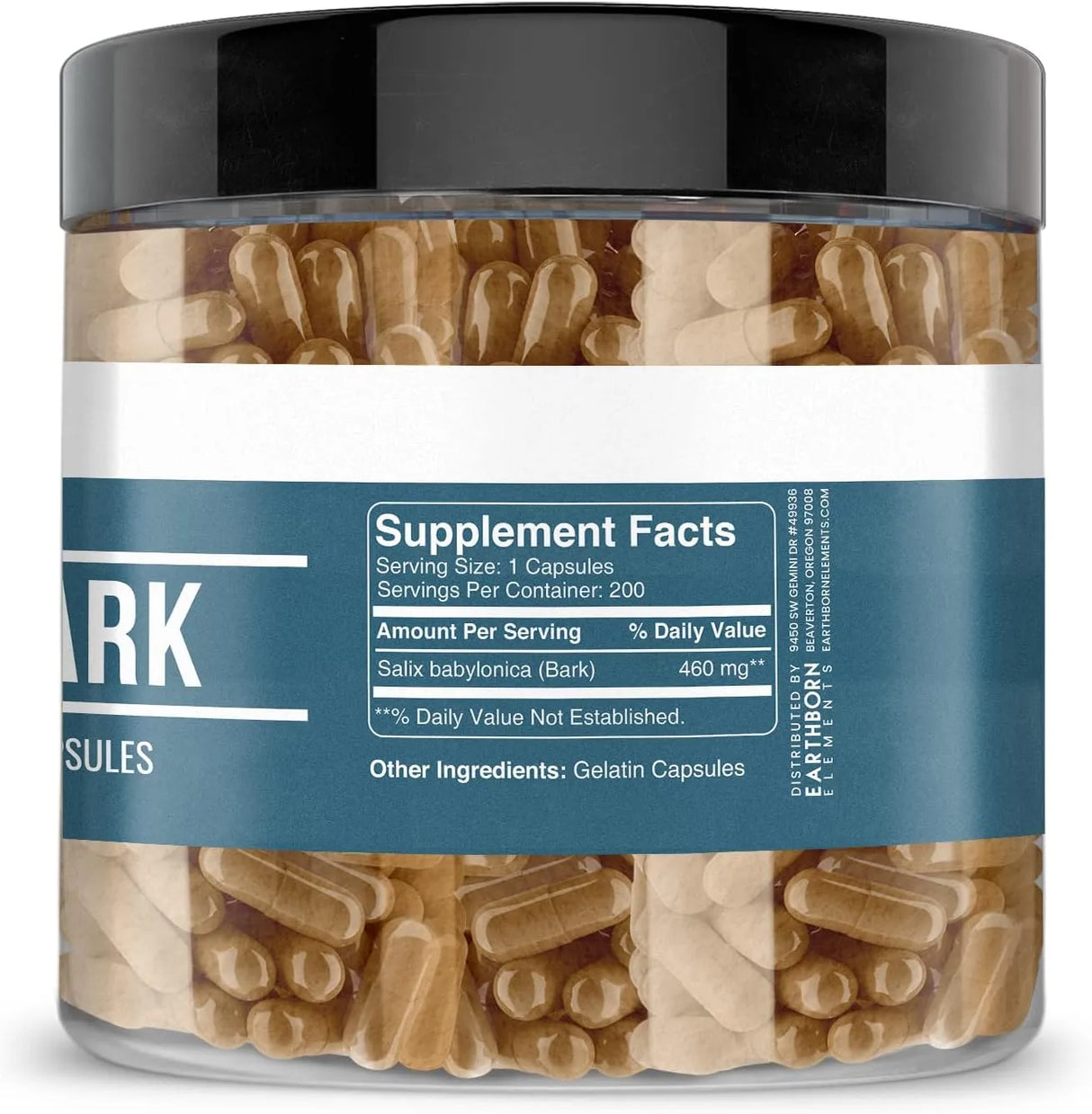 EARTHBORN ELEMENTS - Earthborn Elements Willow Bark Extract 200 Capsulas - The Red Vitamin MX - Suplementos Alimenticios - {{ shop.shopifyCountryName }}