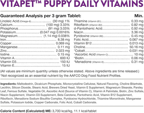 NATURVET - NaturVet VitaPet Puppy Daily Vitamins Plus Breath Aid for Puppies 60 Tabletas Masticables - The Red Vitamin MX - Multivitamínicos Para Perros - {{ shop.shopifyCountryName }}