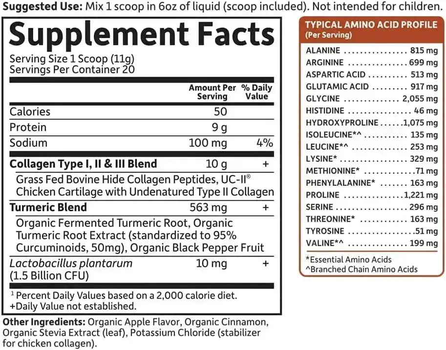 GARDEN OF LIFE - Garden of Life Multi-Sourced Collagen Turmeric 20 Servicios 220Gr. - The Red Vitamin MX - Suplementos Alimenticios - {{ shop.shopifyCountryName }}