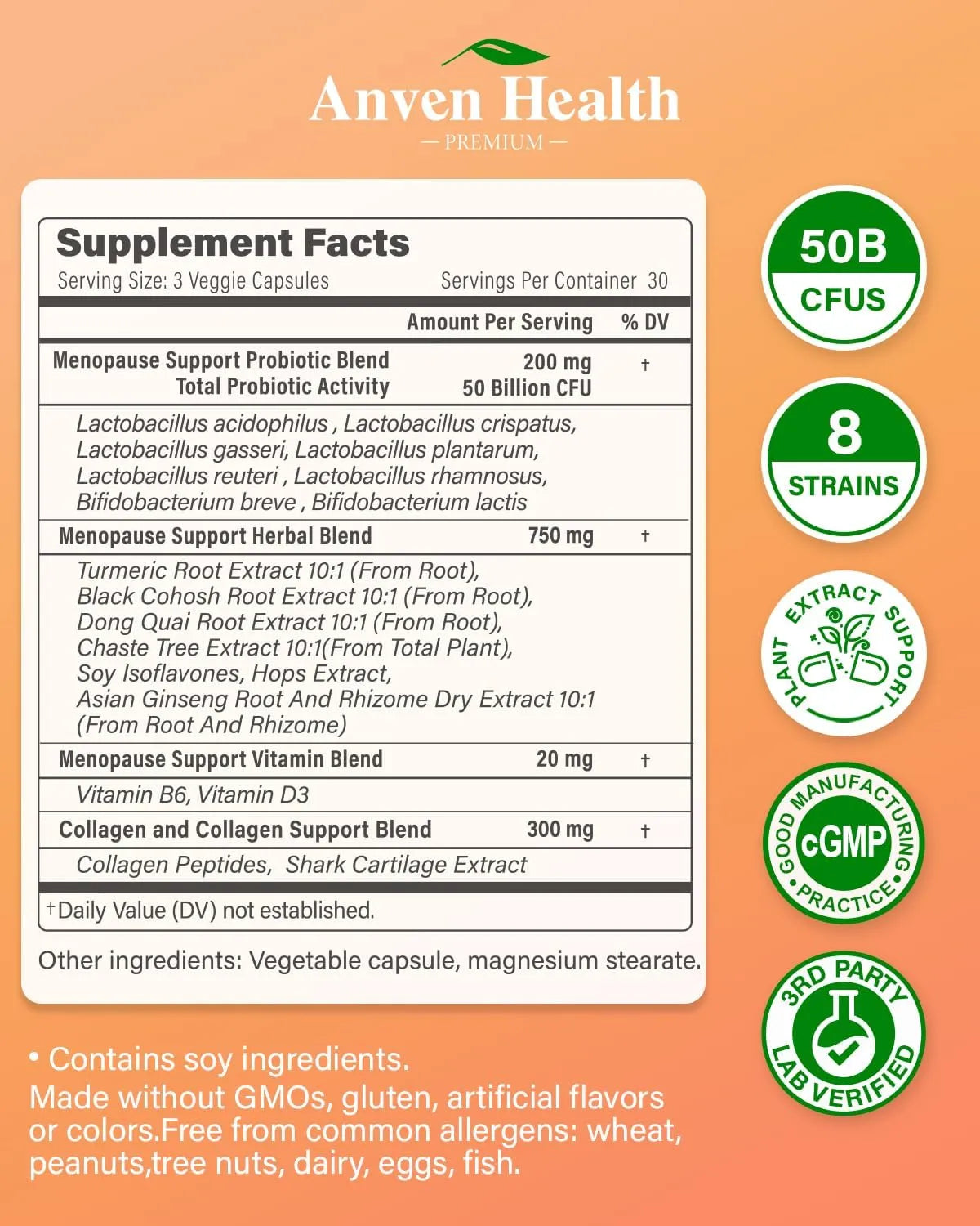 ANVEN HEALTH - Anven Health Menopause Support 90 Capsulas 2 Pack - The Red Vitamin MX - Suplementos Alimenticios - {{ shop.shopifyCountryName }}