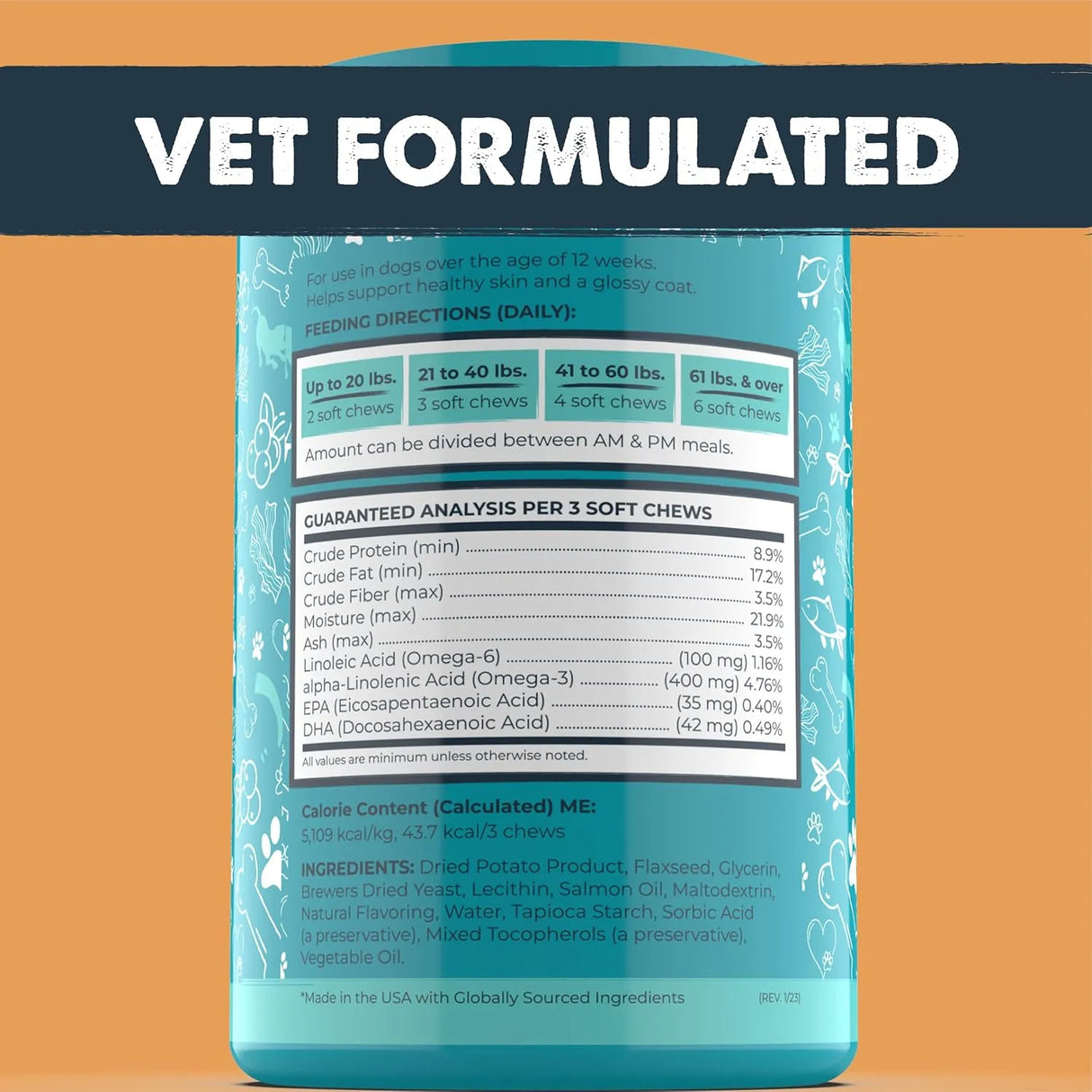 MIGHTY PAW - Mighty Paw Waggables Mighty Omega Bacon Flavor 120 Masticables - The Red Vitamin MX - Aceite De Pescado Para Perros - {{ shop.shopifyCountryName }}