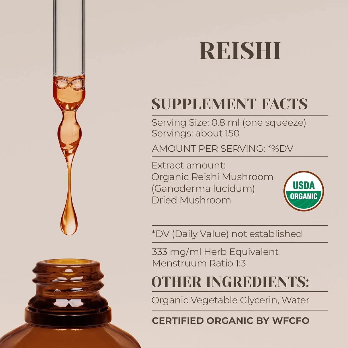GARDEN ORGANICS - Garden Organics Reishi USDA Organic Alcohol-Free Extract 4 Fl.Oz. - The Red Vitamin MX - Suplementos Alimenticios - {{ shop.shopifyCountryName }}