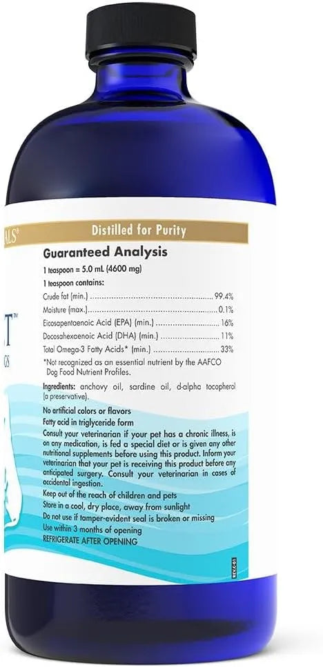 NORDIC NATURALS - Nordic Naturals Omega-3 Pet Unflavored 16 Fl.Oz. - The Red Vitamin MX - Aceite De Pescado Para Perros - {{ shop.shopifyCountryName }}