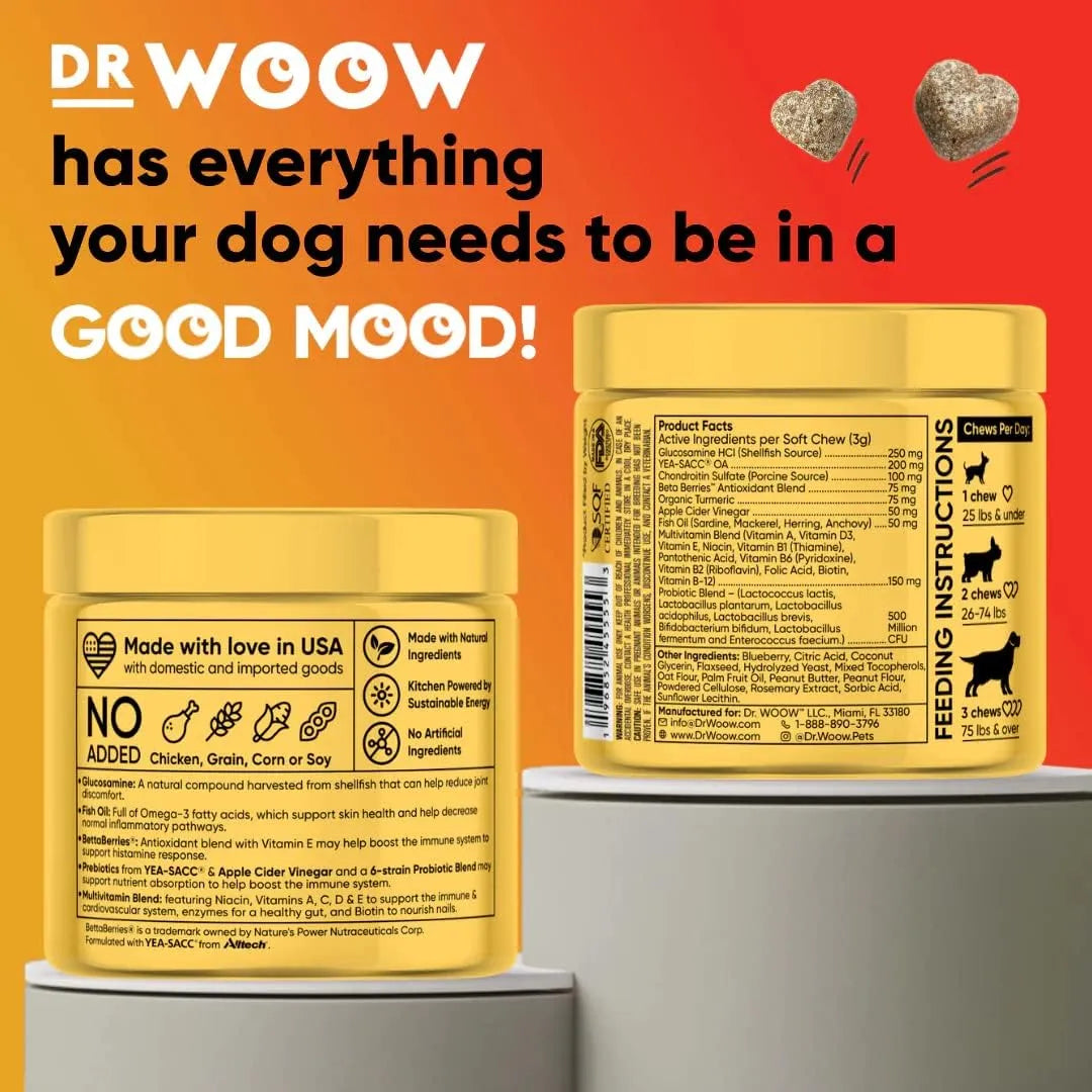 DR WOOW - DR WOOW Multivitamins for Dogs 90 Masticables - The Red Vitamin MX - Multivitamínicos Para Perros - {{ shop.shopifyCountryName }}