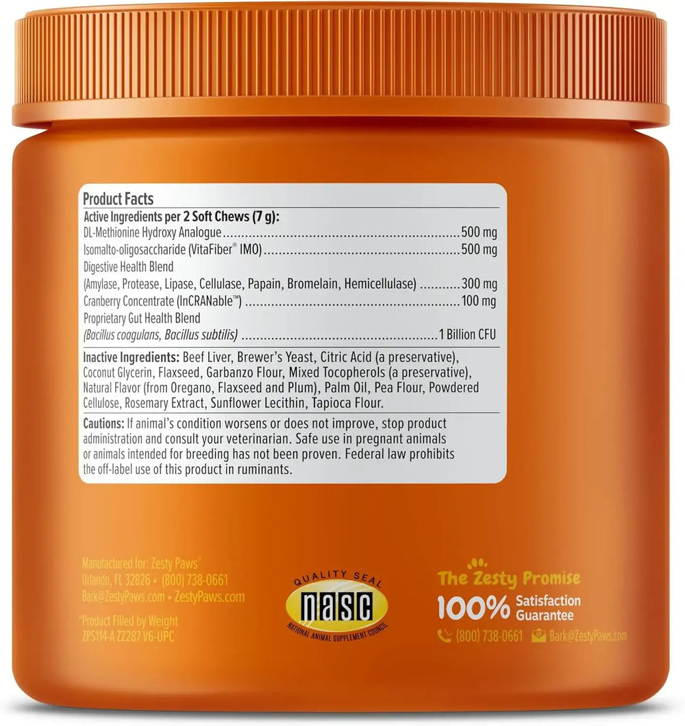 ZESTY PAWS - Zesty Paws Stay Green Bites for Dogs BEEF 90 Masticables - The Red Vitamin MX - Salud De Tracto Urinario Para Perros - {{ shop.shopifyCountryName }}