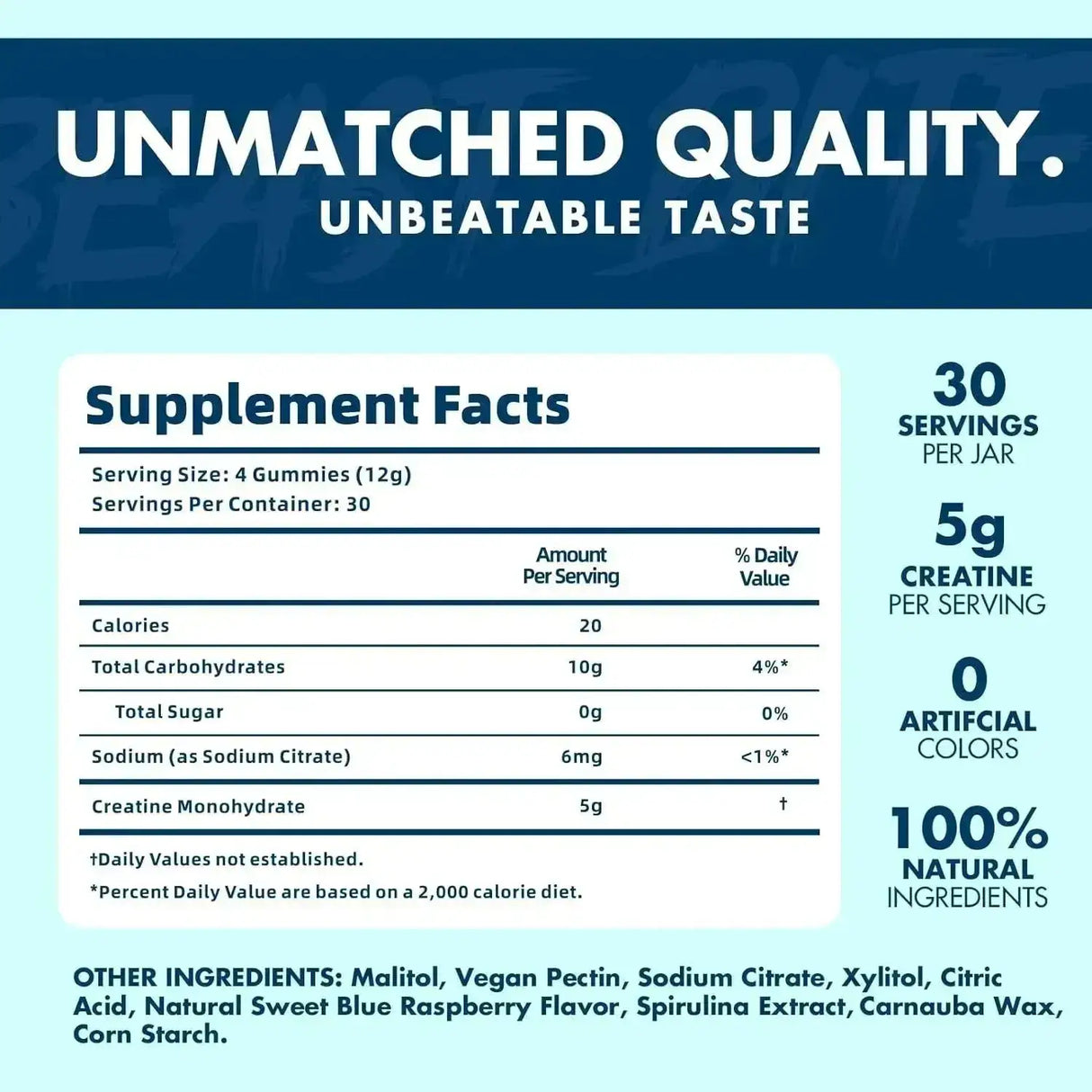 BEAST BITES - BEAST BITES Creatine Bites 5g Creatine Monohydrate Blue Raspberry 30 Gomitas - The Red Vitamin MX - Suplementos Alimenticios - {{ shop.shopifyCountryName }}