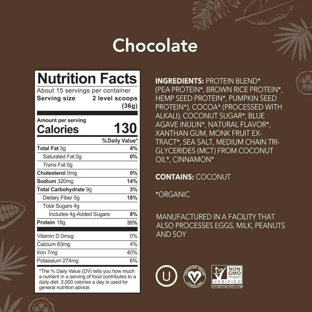 ALOHA - ALOHA Organic Plant Based Protein Powder Chocolate 15 Servicios 540Gr. - The Red Vitamin MX - Suplementos Alimenticios - {{ shop.shopifyCountryName }}