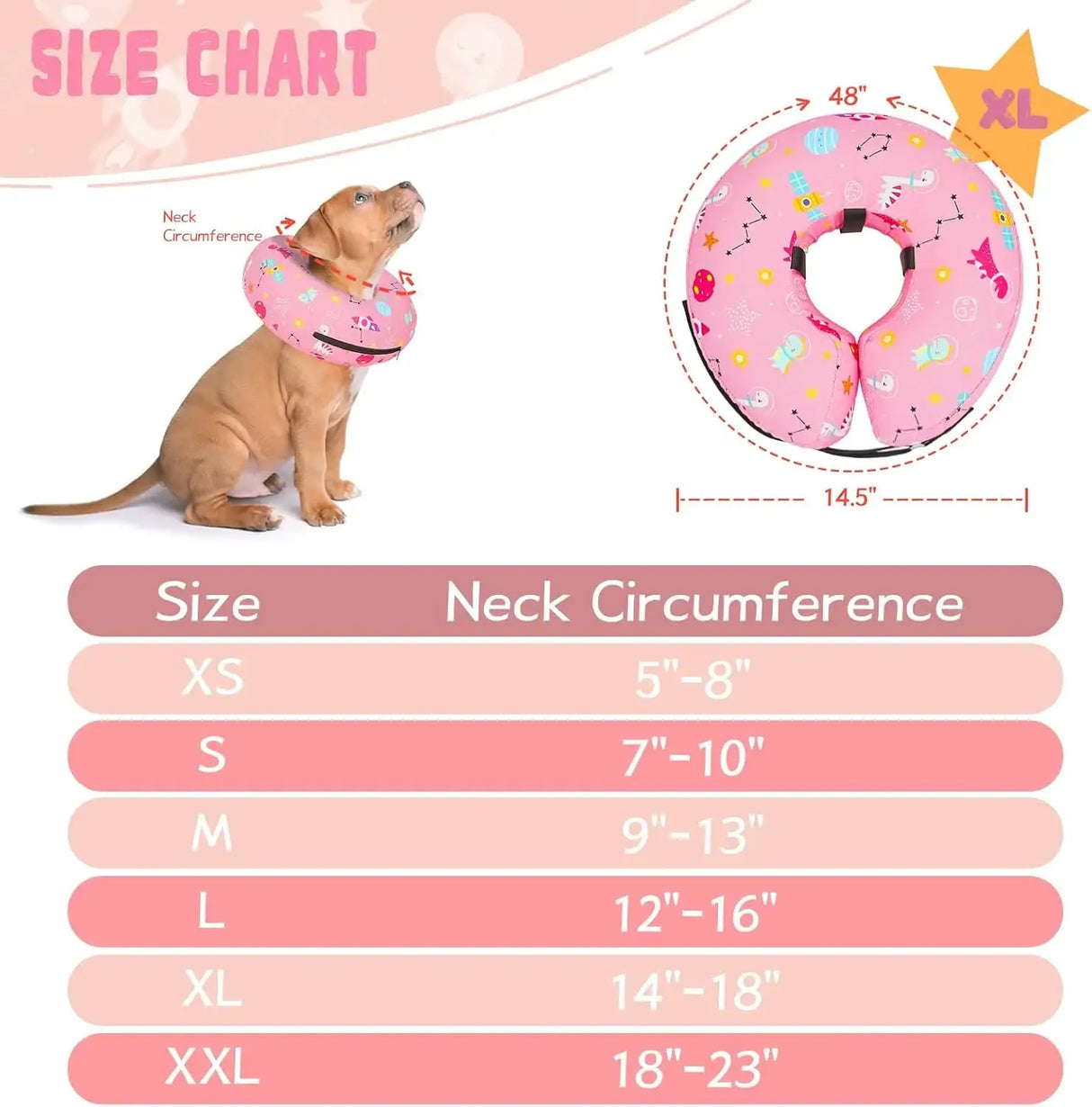 TOPTAKEIT - Toptakeit Elevated Inflatable Dog Collar PINKT XLARGE - The Red Vitamin MX - Collares y Conos De Recuperación Para Perros - {{ shop.shopifyCountryName }}