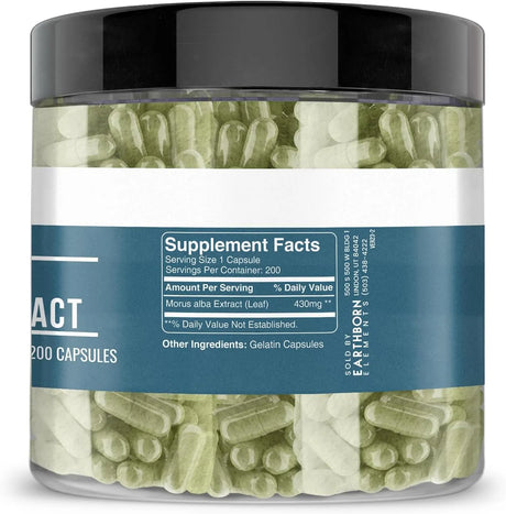 EARTHBORN ELEMENTS - Earthborn Elements White Mulberry Leaf Extract 200 Capsulas - The Red Vitamin MX - Suplementos Alimenticios - {{ shop.shopifyCountryName }}