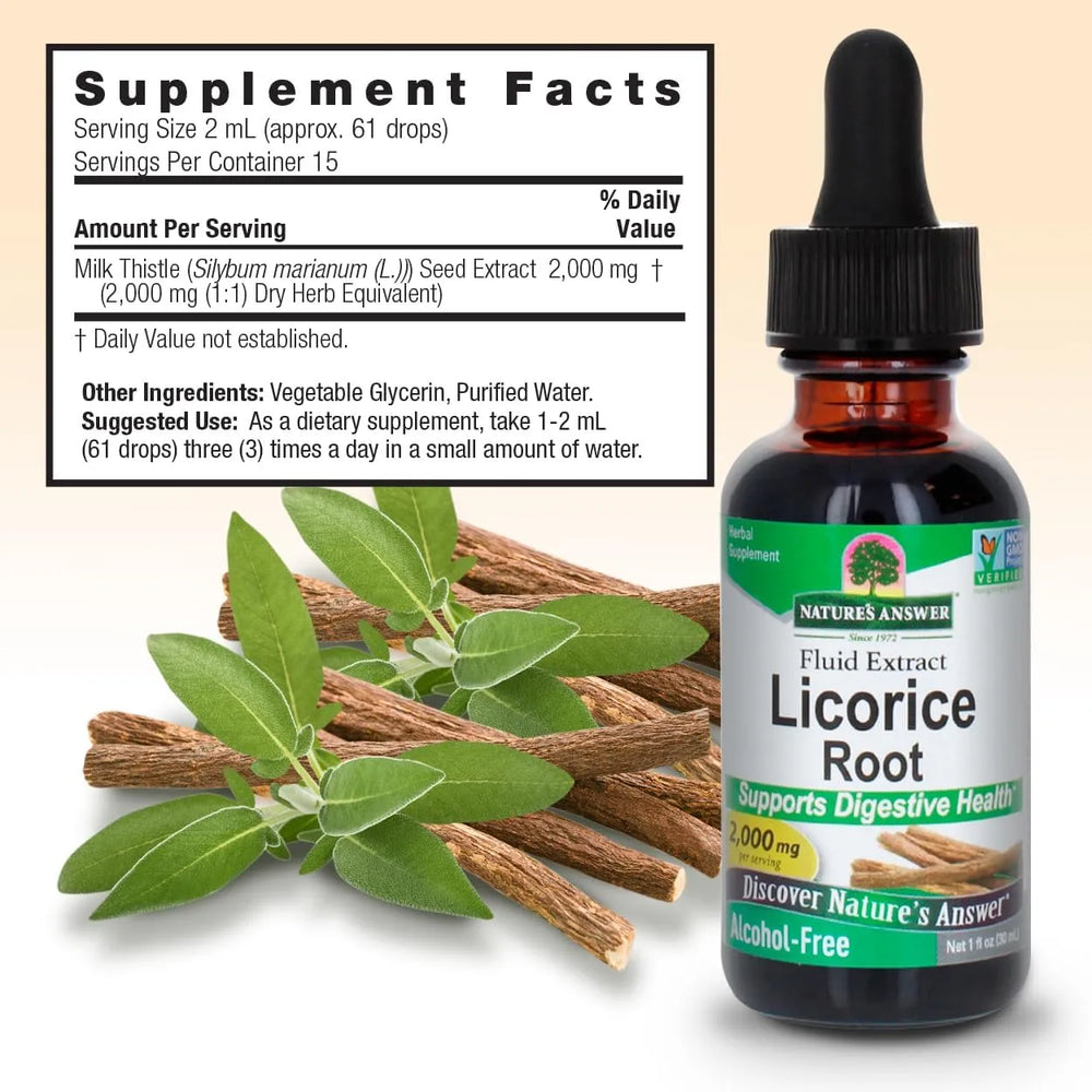 NATURE´S ANSWER - Nature's Answer Licorice Root 2 Fl.Oz. - The Red Vitamin MX - Suplementos Alimenticios - {{ shop.shopifyCountryName }}