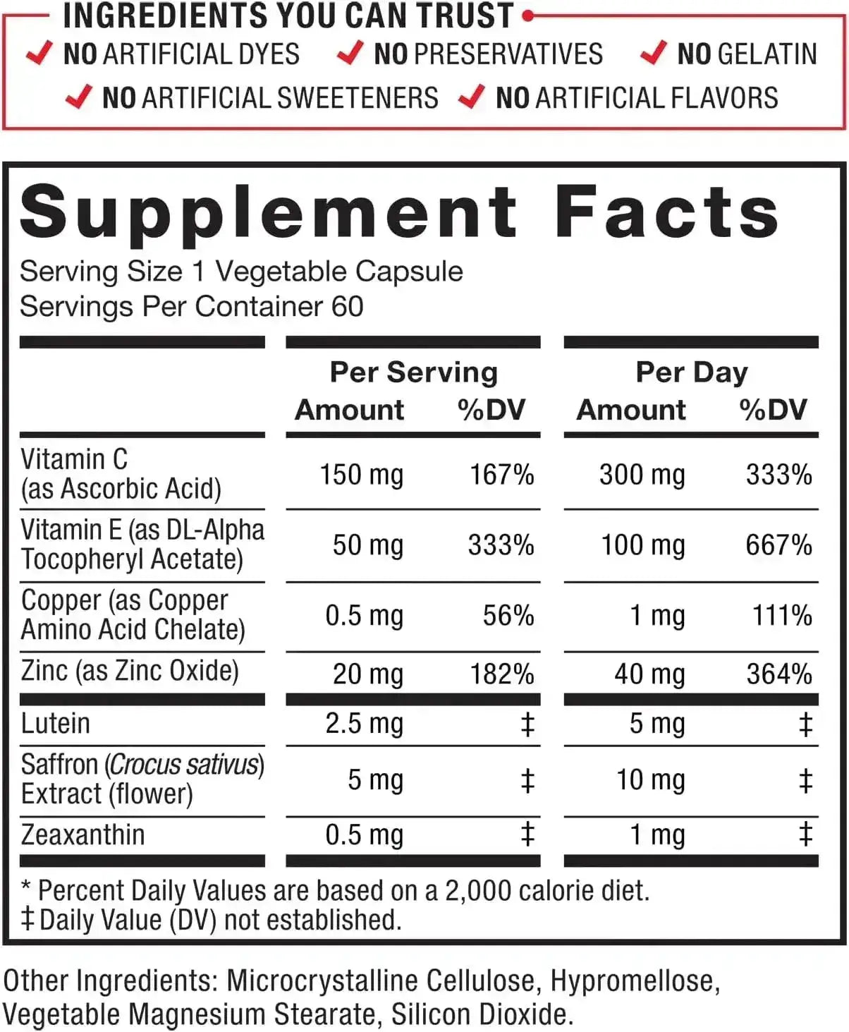 FORCE FACTOR - Force Factor Complete Eye Health 60 Capsulas - The Red Vitamin MX - Suplementos Alimenticios - {{ shop.shopifyCountryName }}