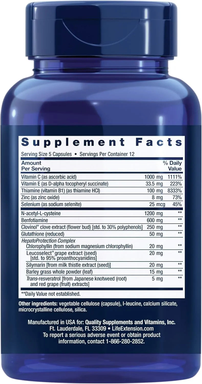 LIFE EXTENSION - Life Extension Anti-Alcohol Complex 60 Capsulas - The Red Vitamin MX - Suplementos Alimenticios - {{ shop.shopifyCountryName }}