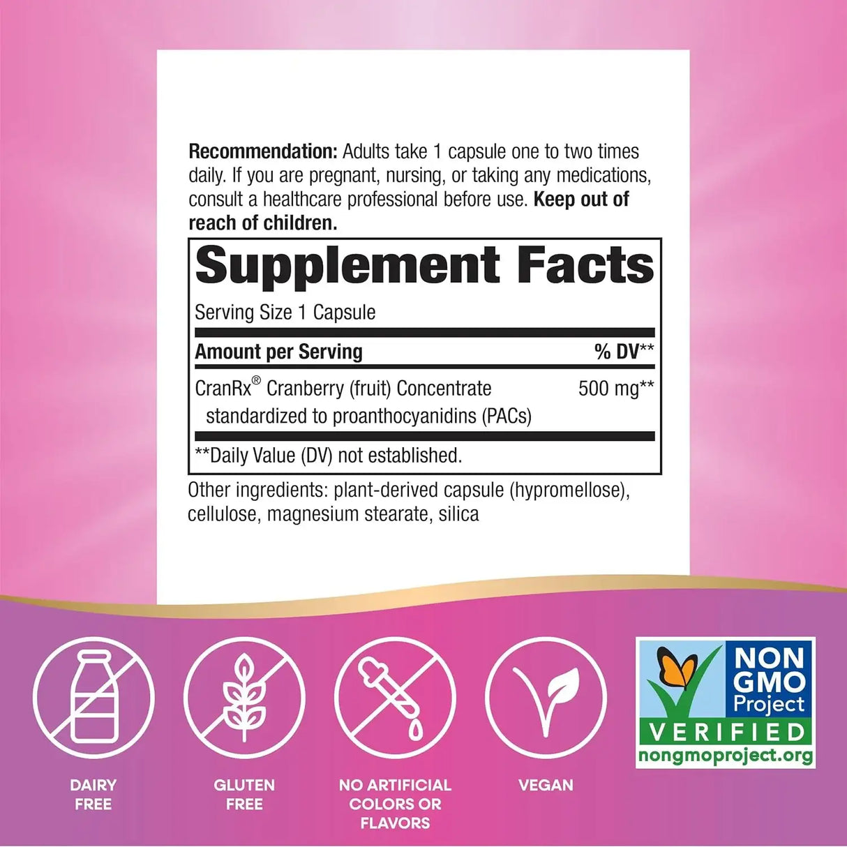 NATURE'S WAY - Nature's Way CranRx BioActive Cranberry 500Mg. 30 Capsulas - The Red Vitamin MX - Suplementos Alimenticios - {{ shop.shopifyCountryName }}