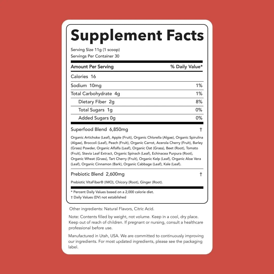 CLEAN SIMPLE EATS - Clean Simple Eats Peachy Greens Juice & Smoothie Mix 30 Servicios 330Gr. - The Red Vitamin MX - Suplementos Alimenticios - {{ shop.shopifyCountryName }}