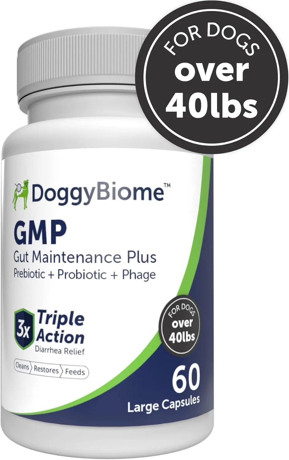 DOGGYBIOME - DoggyBiome Dog Probiotics Over 40 lbs 60 Capsulas - The Red Vitamin MX - Probióticos Para Perros - {{ shop.shopifyCountryName }}