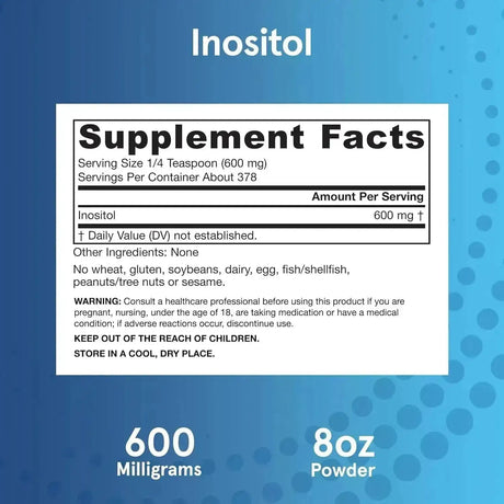 JARROW FORMULAS - Jarrow Formulas Inositol Powder 600Mg. 227Gr. - The Red Vitamin MX - Suplementos Alimenticios - {{ shop.shopifyCountryName }}