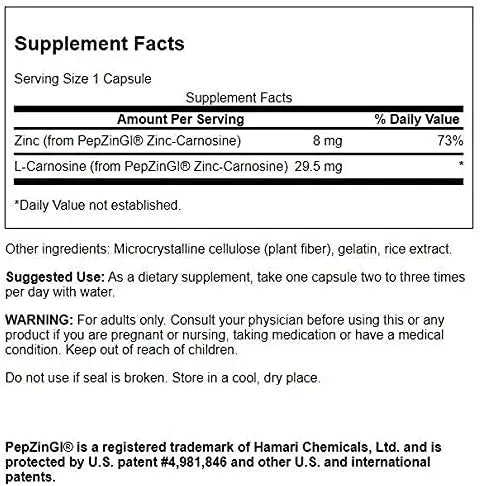 SWANSON - Swanson Ultra Zinc Carnosine 60 Capsulas - The Red Vitamin MX - Suplementos Alimenticios - {{ shop.shopifyCountryName }}