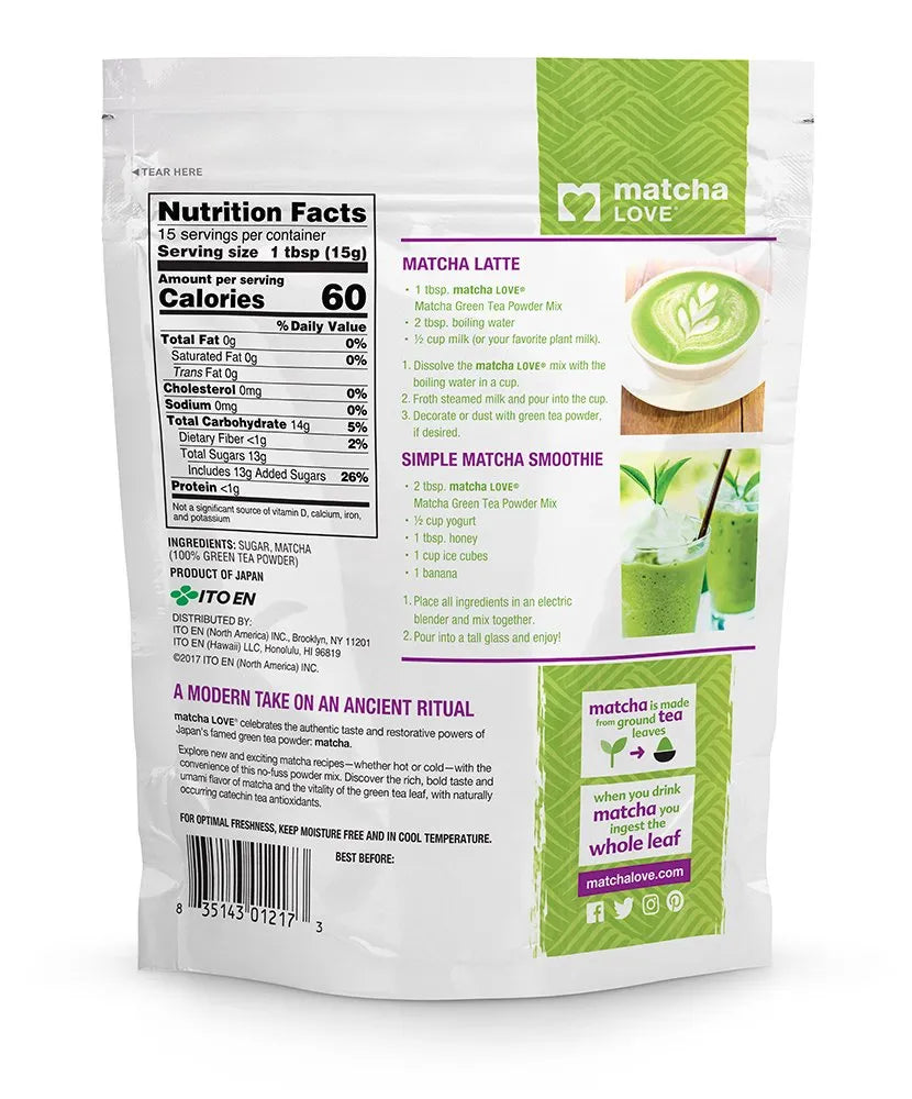 MATCHA LOVE - Matcha Love Green Tea Powder Packet 226Gr. - The Red Vitamin MX - Suplementos Alimenticios - {{ shop.shopifyCountryName }}