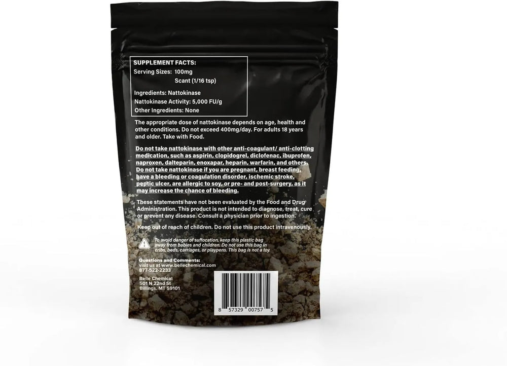 BELLE CHEMICAL - Belle Chemical Pure Organic Nattokinase Powder 100Gr. - The Red Vitamin MX - Suplementos Alimenticios - {{ shop.shopifyCountryName }}