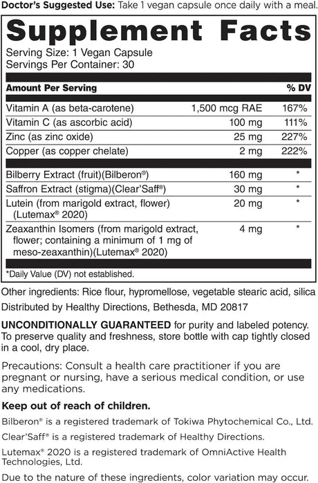 DOCTORS' PREFERRED - DOCTORS' PREFERRED Clinical-Grade OcuGold with Lutein and Zeaxanthin 30 Capsulas - The Red Vitamin MX - Suplementos Alimenticios - {{ shop.shopifyCountryName }}
