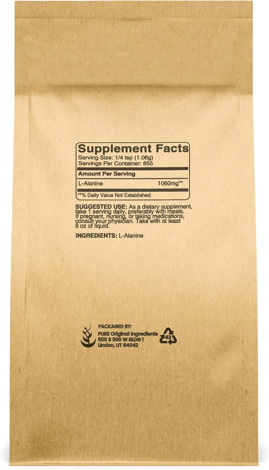 PURE ORIGINAL INGREDIENTS - Pure Original Ingredients L-Alanine 907Gr. - The Red Vitamin MX - Suplementos Alimenticios - {{ shop.shopifyCountryName }}