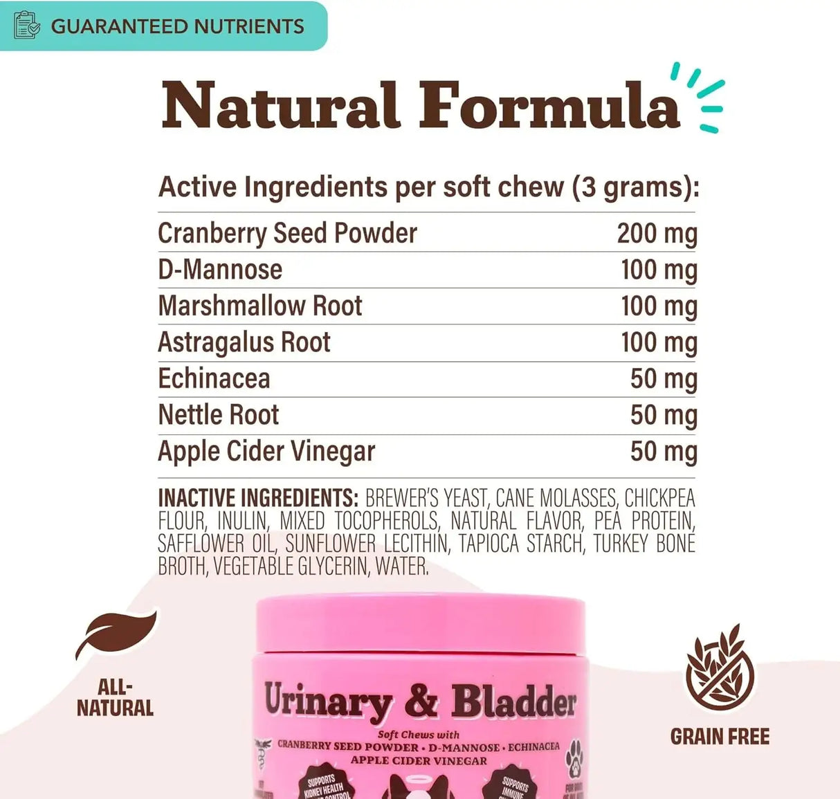 NATURAL DOG - Natural Dog Company Cranberry Supplement for Dogs 90 Masticables - The Red Vitamin MX - Salud De Tracto Urinario Para Perros - {{ shop.shopifyCountryName }}