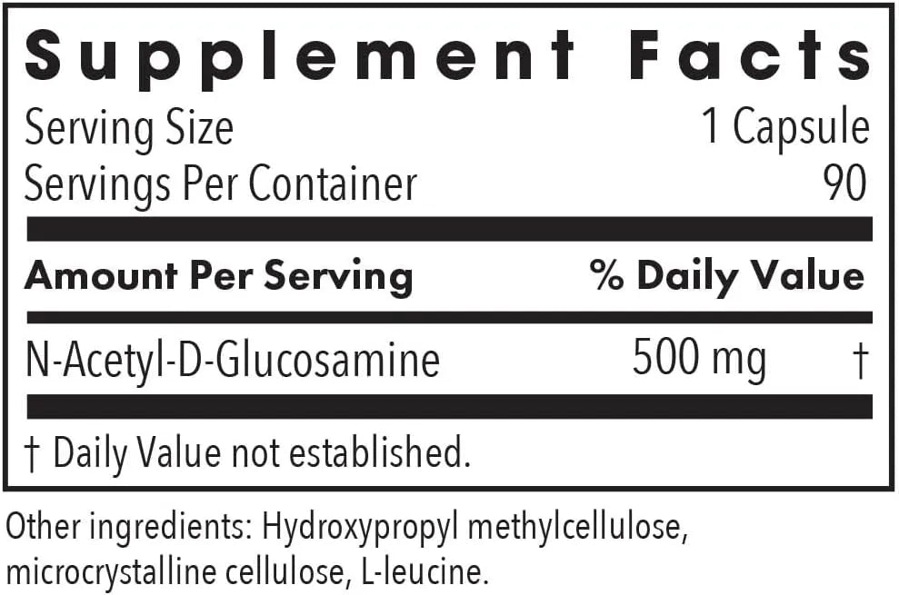 ALLERGY RESEARCH GROUP - Allergy Research Group N-Acetyl D-Glucosamine 500Mg. 90 Capsulas - The Red Vitamin MX - Suplementos Alimenticios - {{ shop.shopifyCountryName }}