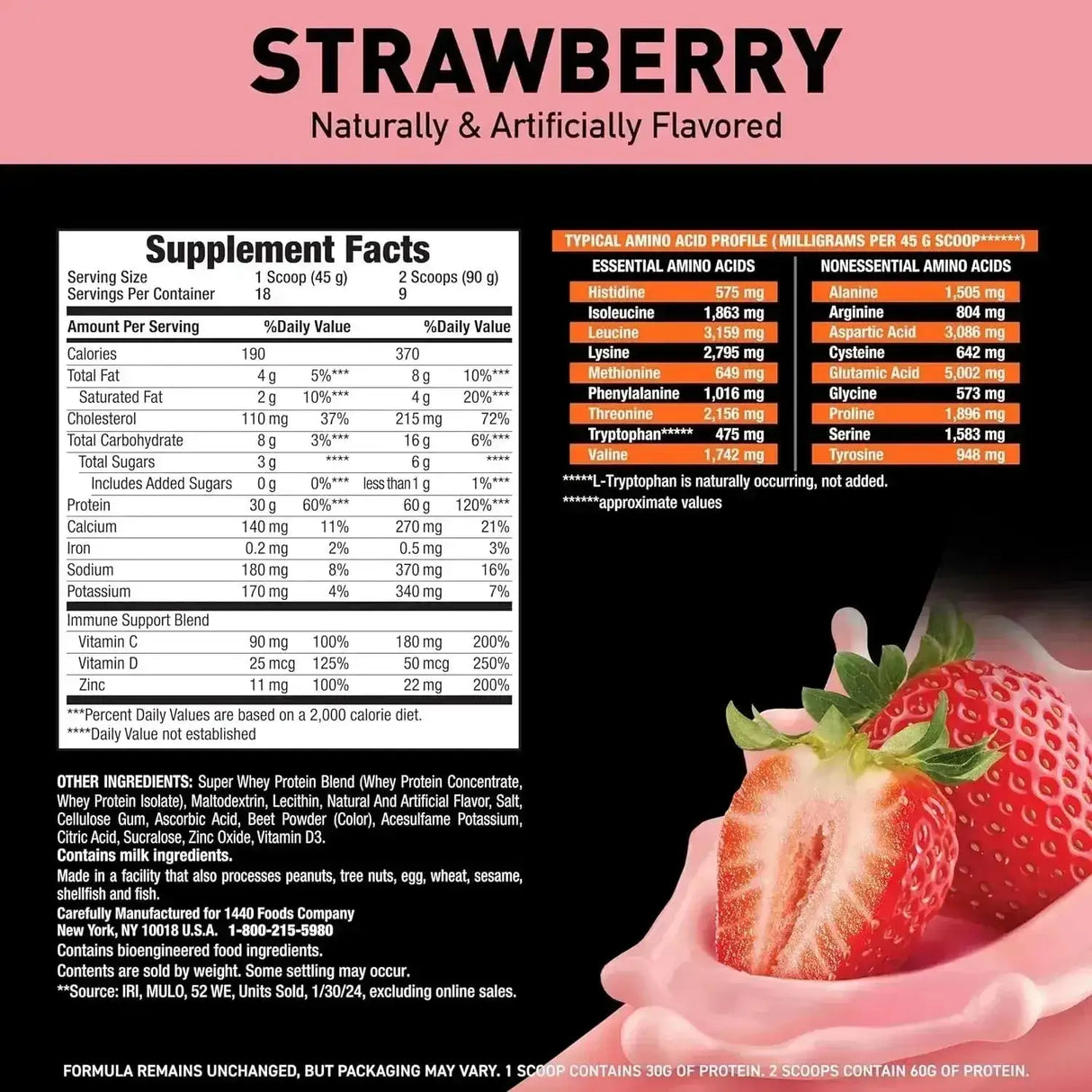 BODY FORTRESS - Body Fortress 100% Whey Premium Protein Powder Strawberry 807Gr. - The Red Vitamin MX - Suplementos Alimenticios - {{ shop.shopifyCountryName }}